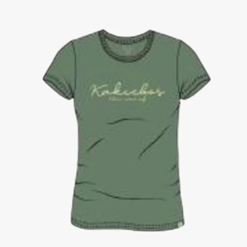 Kakiebos Womens Classic Fit Short Sleeve Tee Fatigue