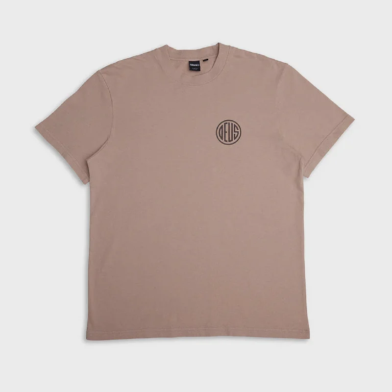 Deus Mens Pill Logo T-Shirt - Khaki