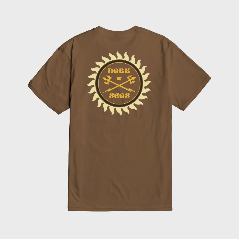 Dark Seas Mens Sunburn T-shirt - Coyote Brown