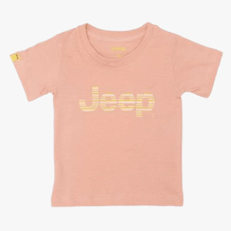 Jeep Ladies Logo Short Sleeve Tee Himalayan Rubarb