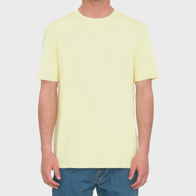 Volcom Mens Stone Blanks T-Shirt - Aurora Yellow