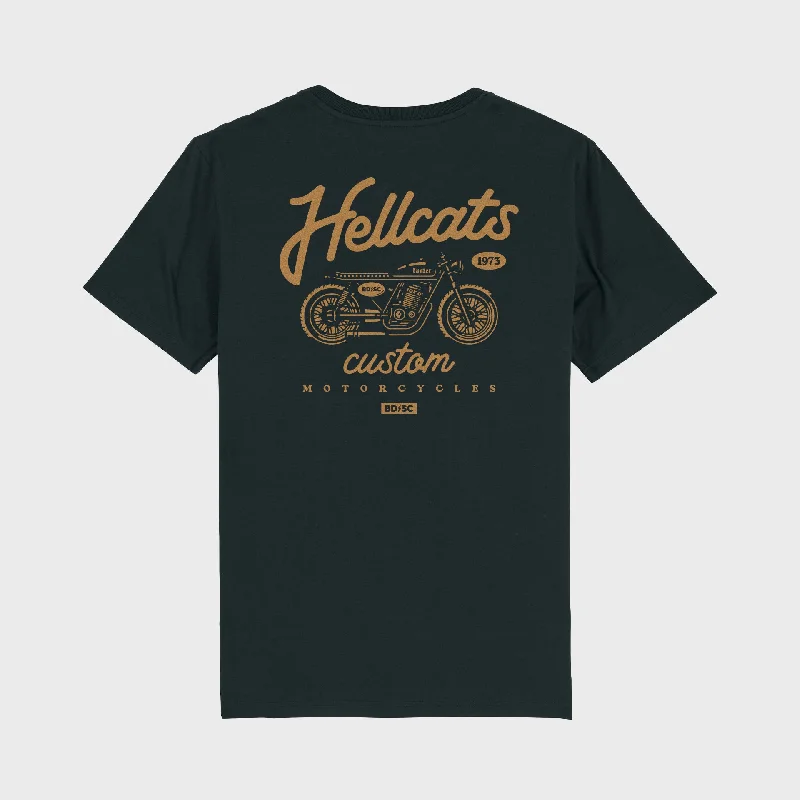 Better Days Hellcats Custom Motorcycles Unisex T-Shirt - Black