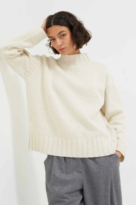 Cream Merino Guernsey Sweater