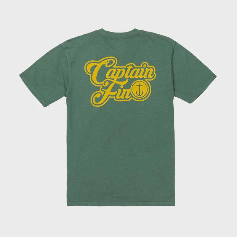 Captain Fin Men's Oh Yeah Logo T-Shirt - Cilantro Green