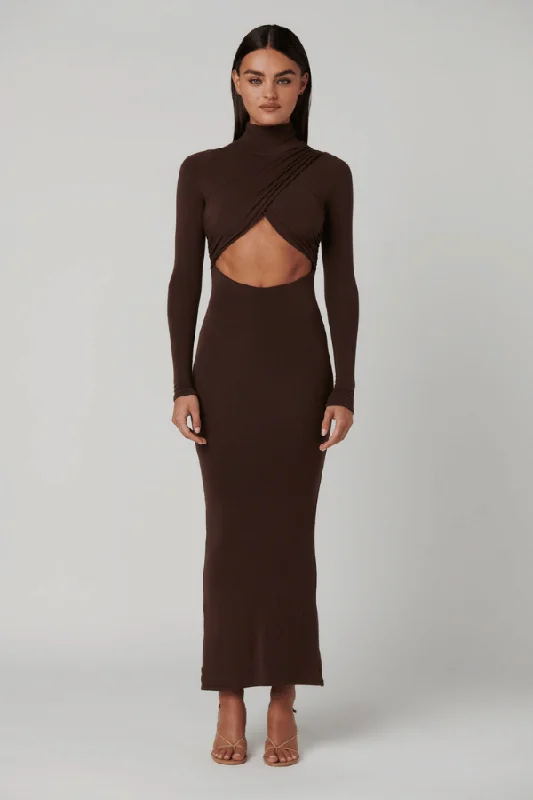 Manara Maxi Dress Chocolate