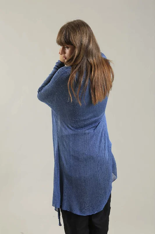 Jean Blue Long Bamboo Cardigan