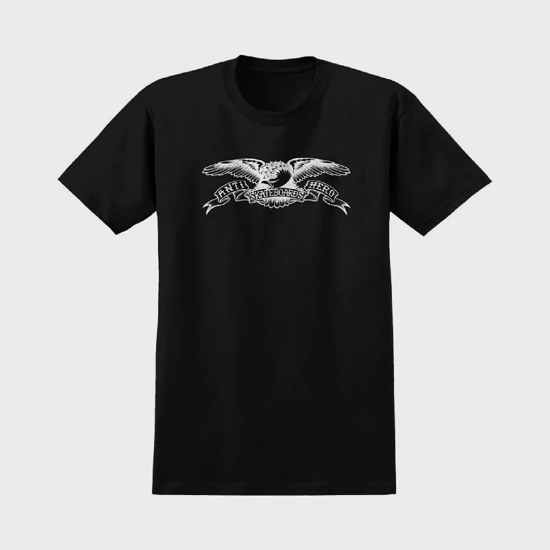 Anti Hero Basic Eagle T-Shirt - Black/White Print