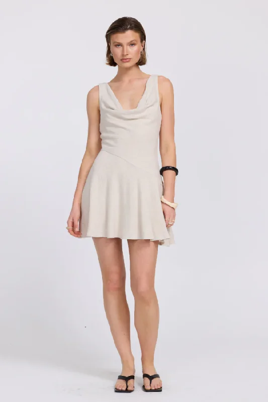 Bella Mini Dress Neutral