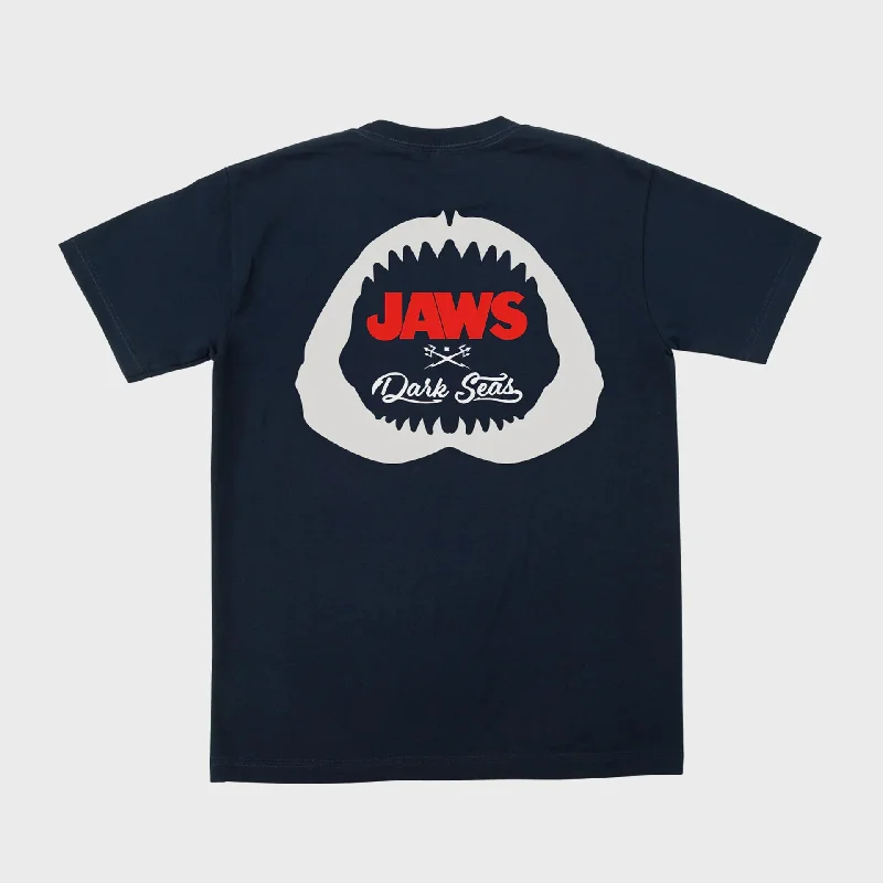 Dark Seas Mens Mouthful Pocket T-Shirt - Navy