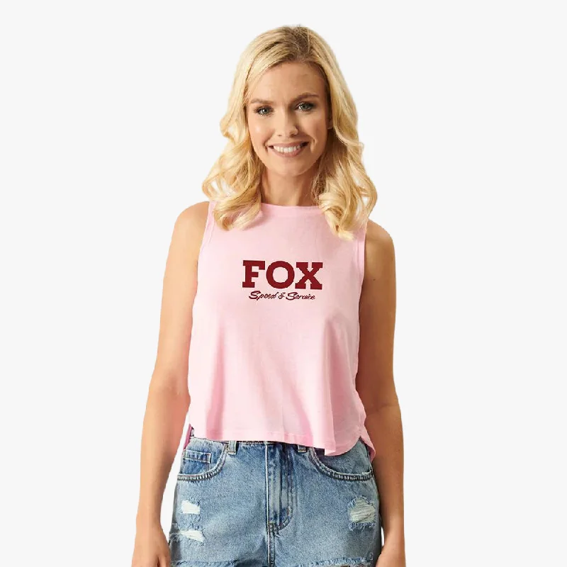 Fox Womens Speed Crop Tank Flamingo