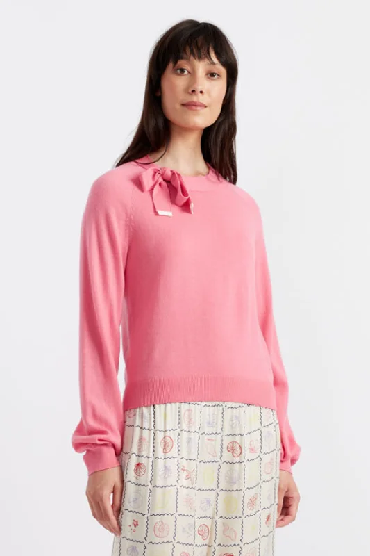 Pink Merino Sailors Knot Sweater