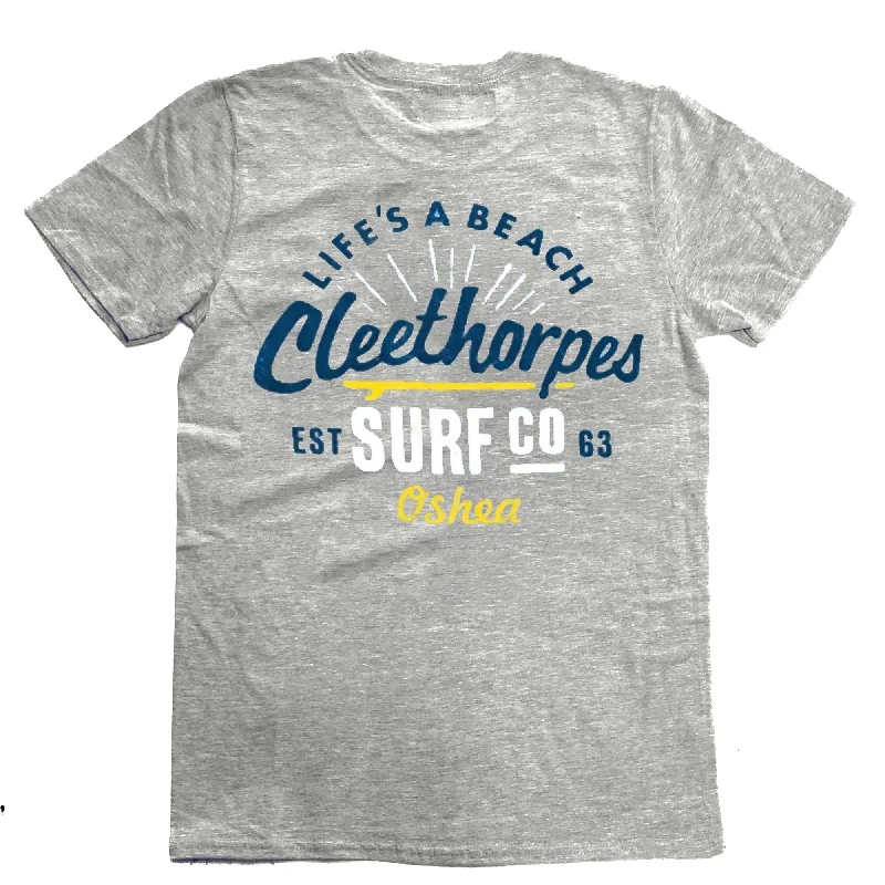 Cleethorpes Grey Life'S A Beach T-Shirt