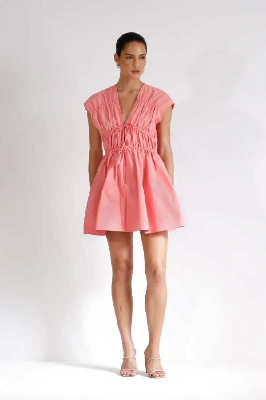 Roamer Mini Dress Punch Pink