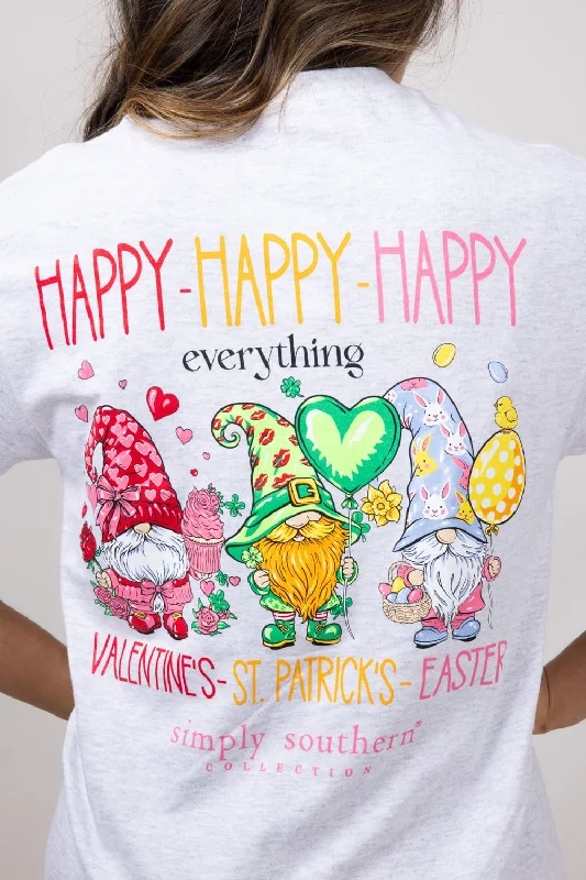 Simply Southern Happy Everything T-Shirt for Women in Ash Gray | SS-HAPPY-ASHGRY