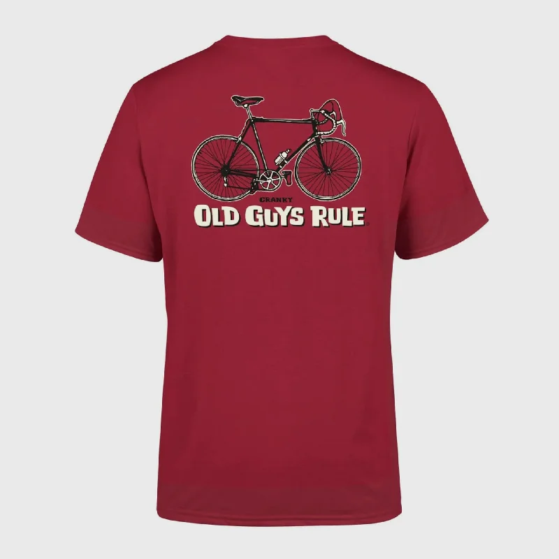 Old Guys Rule Cranky T-Shirt - Cardinal Red