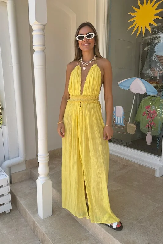 Lefkothea Dress Lemon