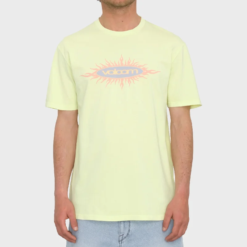 Volcom Mens Nu Sun PW T-Shirt - Aura Yellow