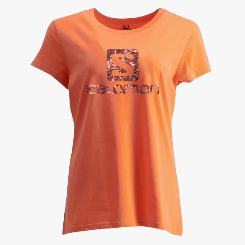 Salomon Womens Teacup Short Sleeve Tee Coral