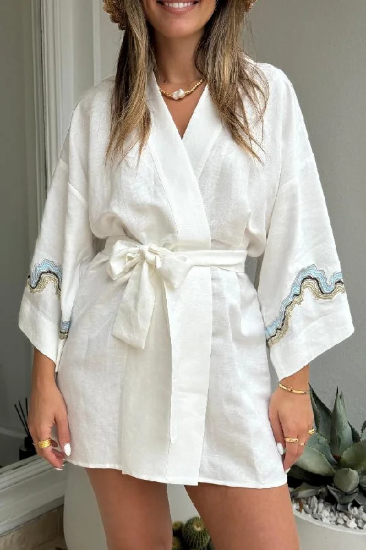 Serene Kimono Dress Cream