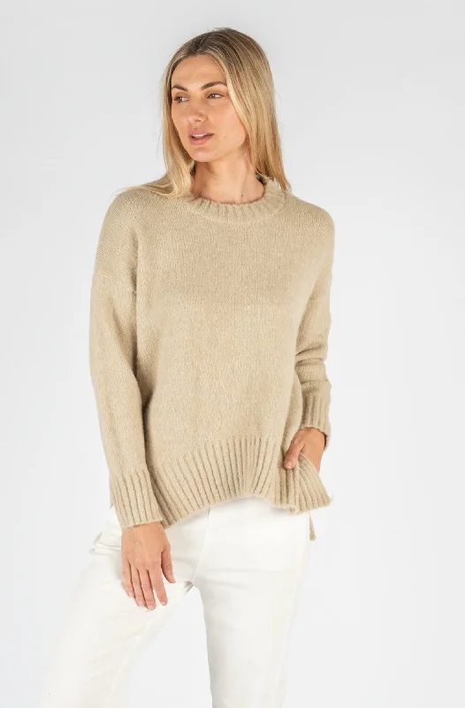 Chloe Natural Crew Neck Knit